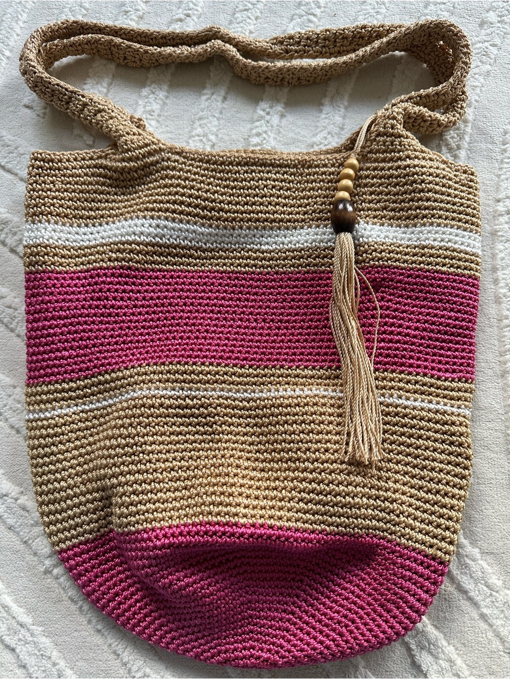 Sonoma | Crochet Striped Bucket Bag - Picture 2 of 8